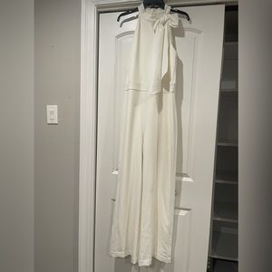 White formal jumpsuit